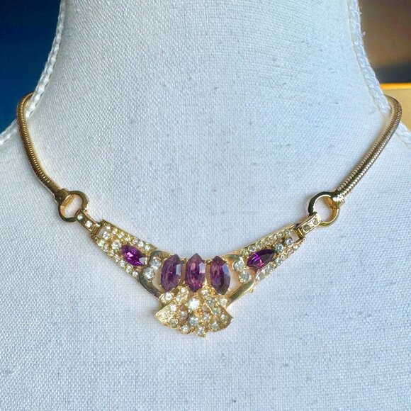 Glam Vintage Costume Jewelry Set - Picture 2 of 6